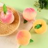 10pcs Realistic Fake Peach Fruit Handicrafts Simulation Peach Model Faux Fruit Ornament  Home Decor