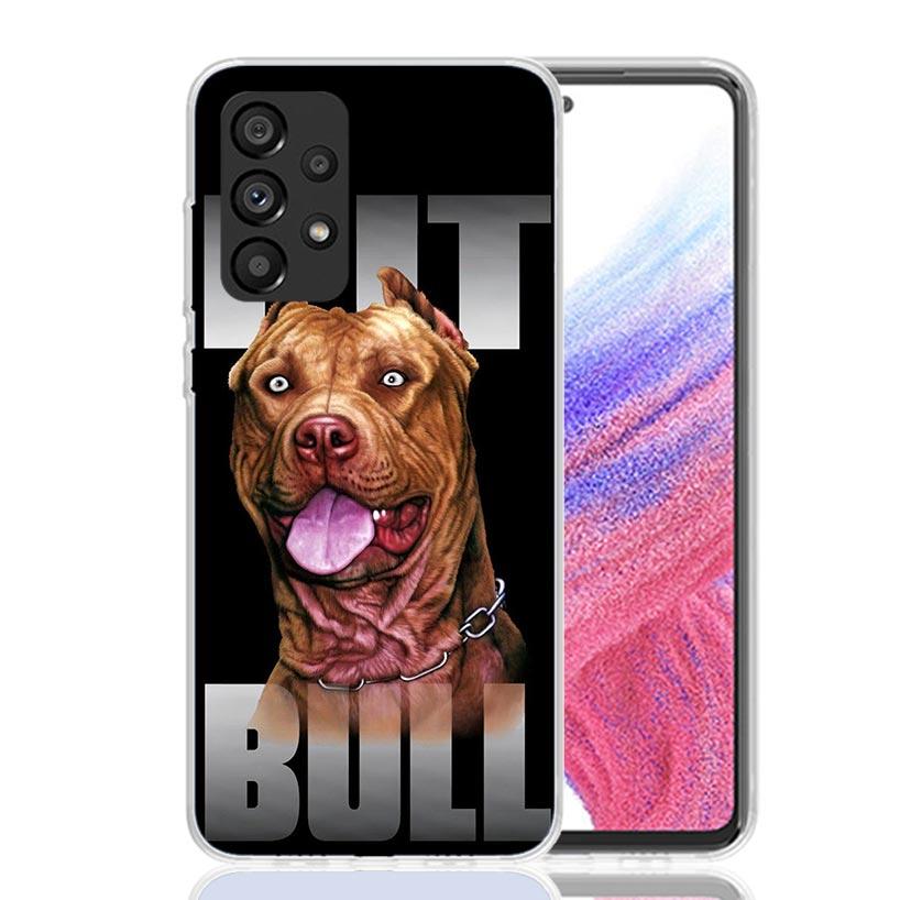 Питбуль Собака Питбуль Чехол для Телефона Для Samsung Galaxy A52 A32 A22 A12 A02S A50S A30S A51 A31 AA71 Note 20 Ultra 10 S10 Plus Gal
