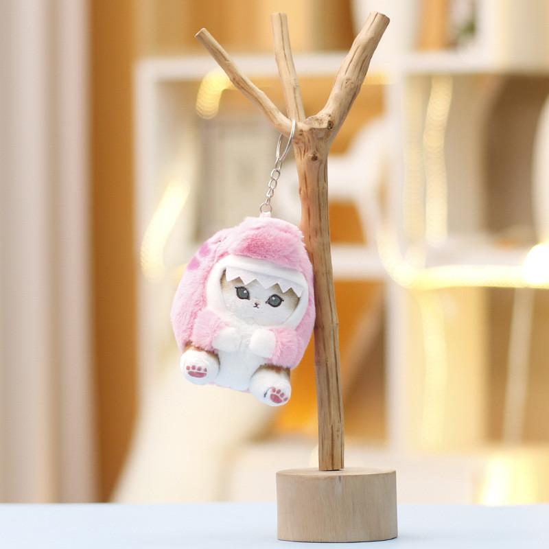 Japanese Style Shark Cat Plushie With Short Plush Material For Collectors