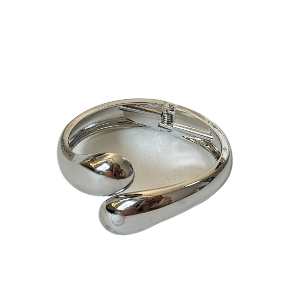 Europe American Style Metal Geometric  Bracelets Metal Drop-shaped Bangle  Decoration