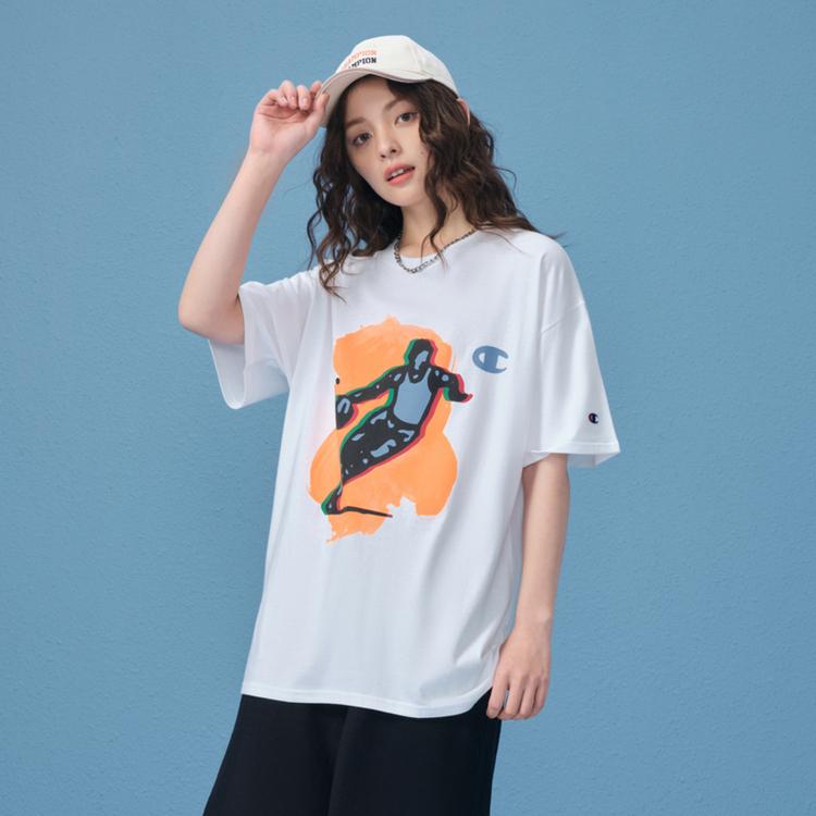 Champion T-Shirts Unisex Crew Neck Moderate Straight Fit UM-XSS06