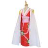 Anime Boa Hancock Cosplay Costumes Sexy Empire Red Kimono Dress Uniform Boa Hancock Earrings Halloween Costumes for Women Men