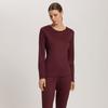 Hanro Silk Trimming T shirT  77381 Vivid Brown 