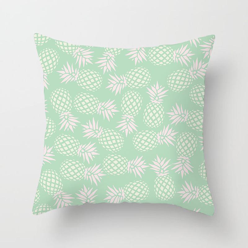 Home Supplies Cute Pastoral Cactus Print Pillow Cover Sofa Cushion Cover