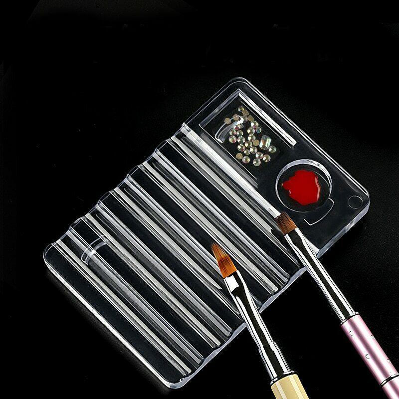 Подставка для кистей с палитрой для маникюра