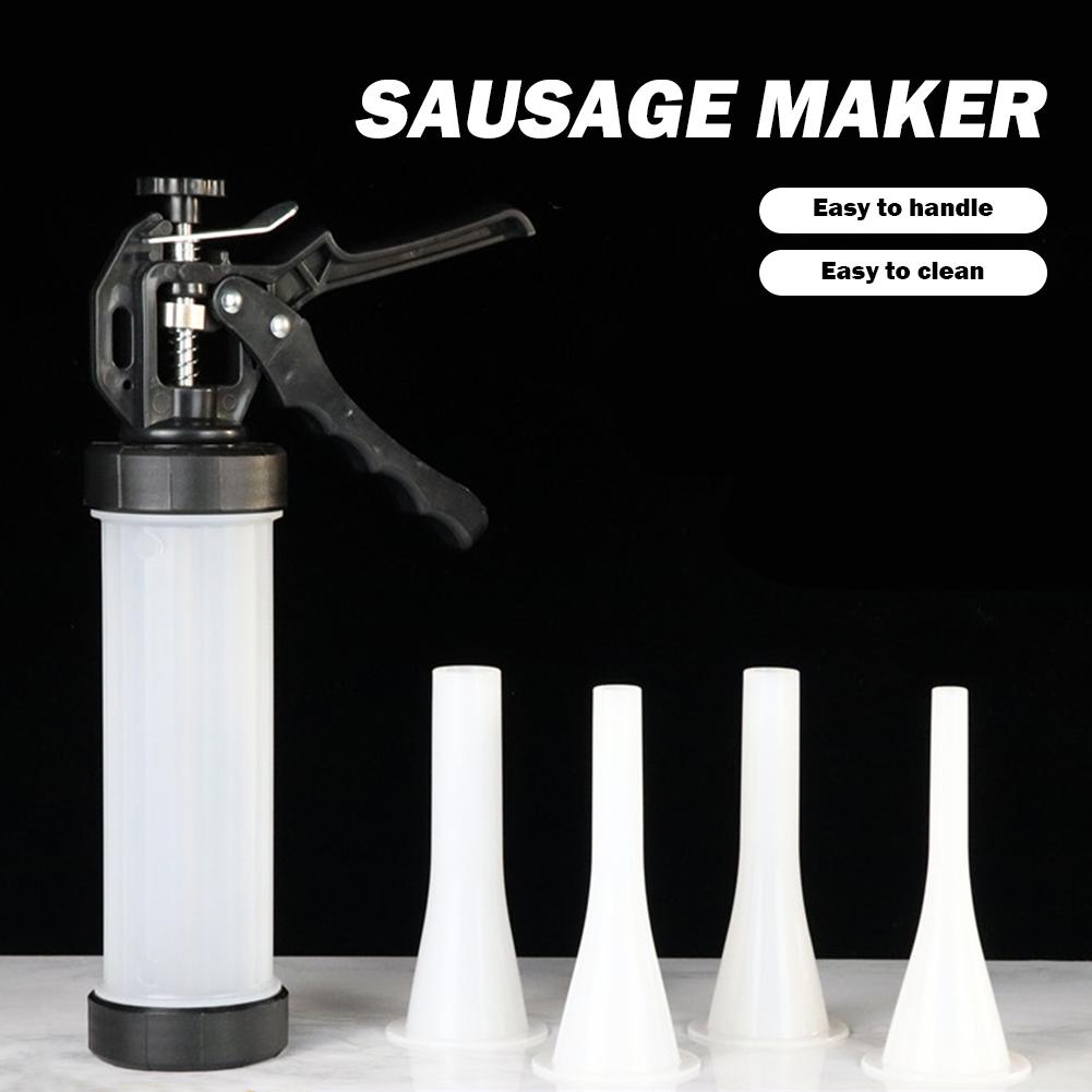 Manual Sausage Stuffing Machine Homemade Sausage Stuffer Sausage Meat Fillers Syringe Manual Meat Injector Tools Kitchen Gadgets