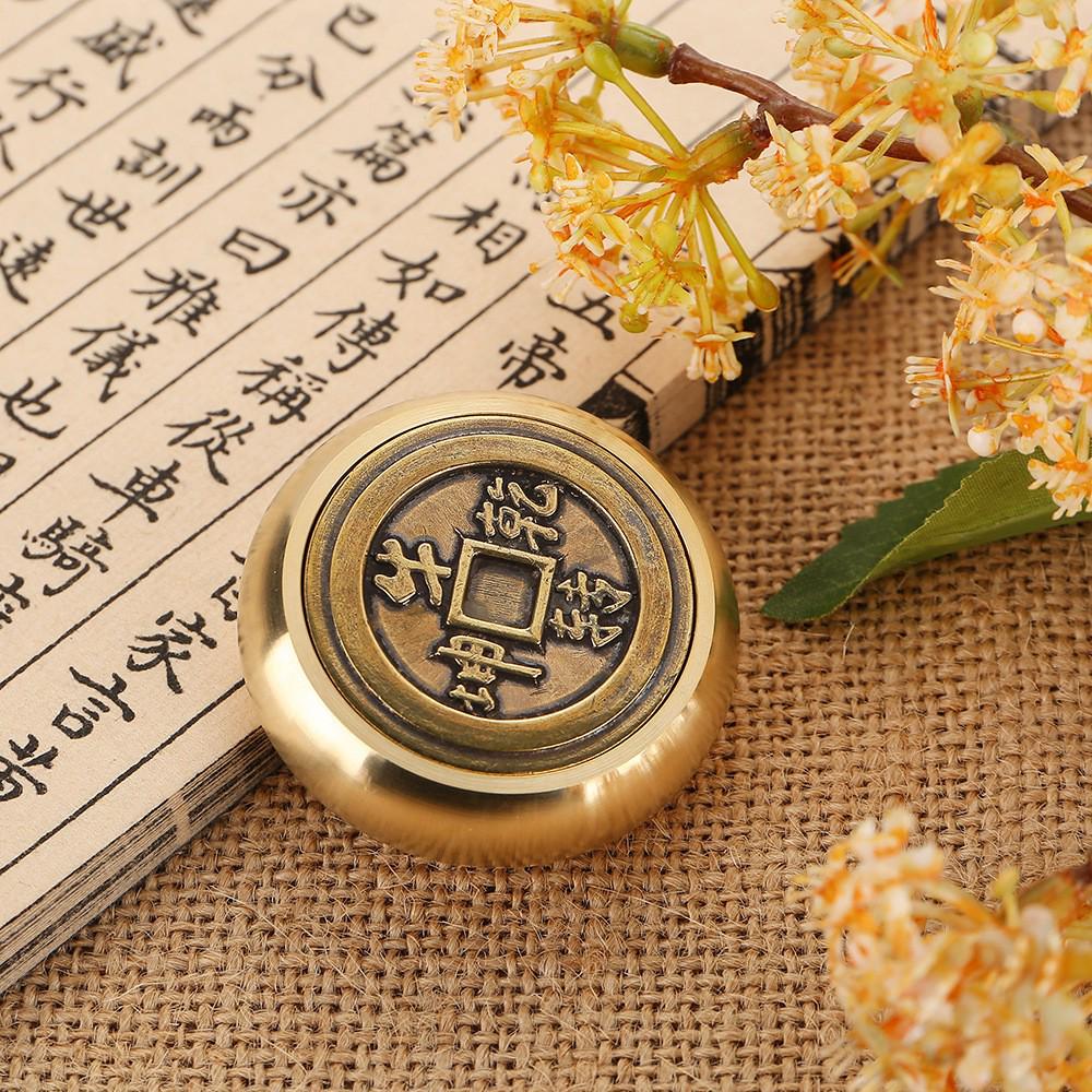 Латунные шестигранные декомпрессионные монеты для зарабатывания денег с изображением пяти императоров, медные монеты, орнамент