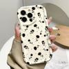 Черный цветочный чехол для телефона для iPhone 17/16/15/14/13 Pro Max