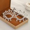 New European and American Style Mask Crown Ball Dinner Dress Accessories Bride Wedding Rhinestone Mask