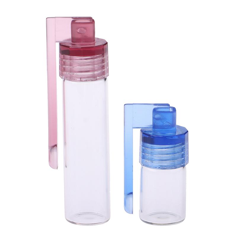1Pc Portable Glass Snuff Bottles Waterproof Pill Case Sealed Pill Container