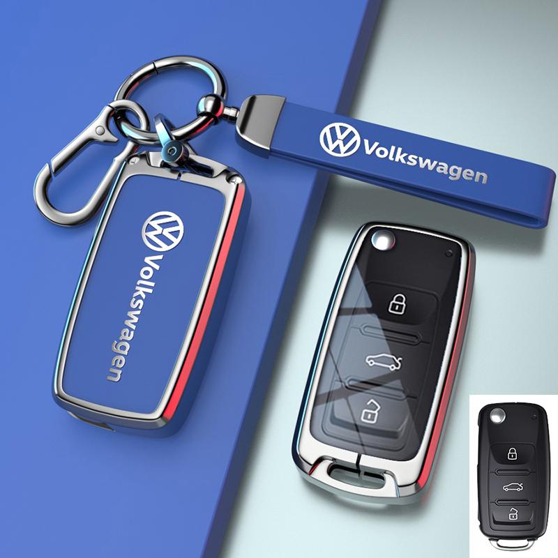 Для VOLKSWAGEN VW для Volkswagen Tiguan VW Golf 7 4 5 Mk4 6 MK7 для Skoda Octavia A7 для Seat Leon Ibiza Altea Металлический чехол для автомобильного ключа