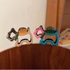 Hollow Out Animal Hair Claw Colorful Dog Hair Clip Creative   Female
