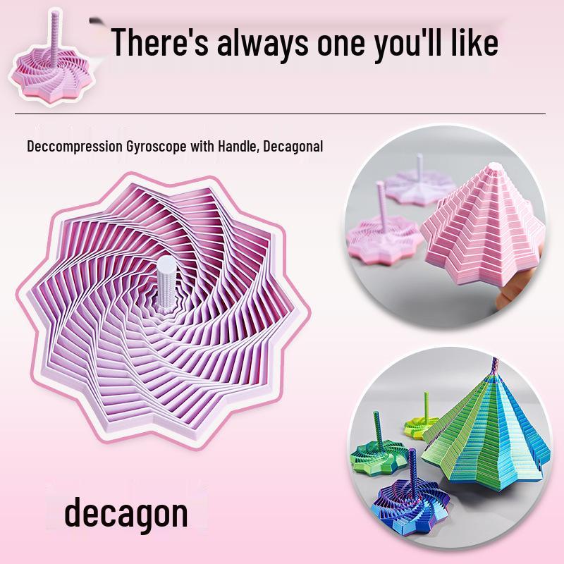 Спиральная башня-редиска, напечатанная на 3D-принтере: Складная звезда с ручкой