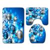 Christmas Household Bathroom Shower Curtain Four-Piece Bathroom Non-Slip Door Mat Bedroom Living Room Floor Mat Carpet