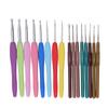16 Pcs Crochet Hook Set Portable Comfortable Plastic Handle Thick Thin Crochet Needle Set