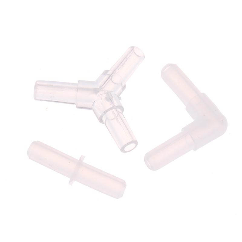 10 шт. Аквариумные соединители для шланга подачи воздуха Пластиковые клапанные соединения Прозрачные адаптеры для воздушной трубки для аквариума Для шланга воздушной линии с внутренним диаметром 4 см