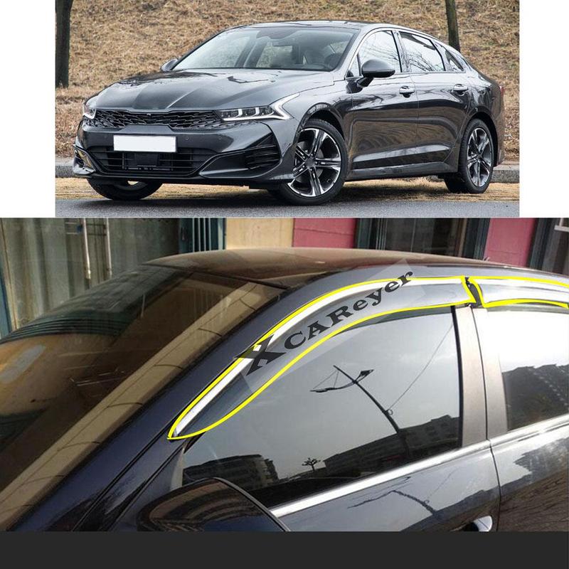 Для KIA K5     Стайлинг-наклейка на кузов автомобиля Пластиковый дефлектор на боковые окна Защита от дождя/солнца Детали вентиляции