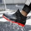 Spring Unisex Rubber Rain Boot Ankle Waterproof Non-Slip Booties Couples Boots Men Work Boots Fishing Shoes Size 40-44