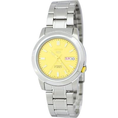 Мужской SNKK13K1 (с автоподзаводом Желтый Seiko5 Серебряный) часы