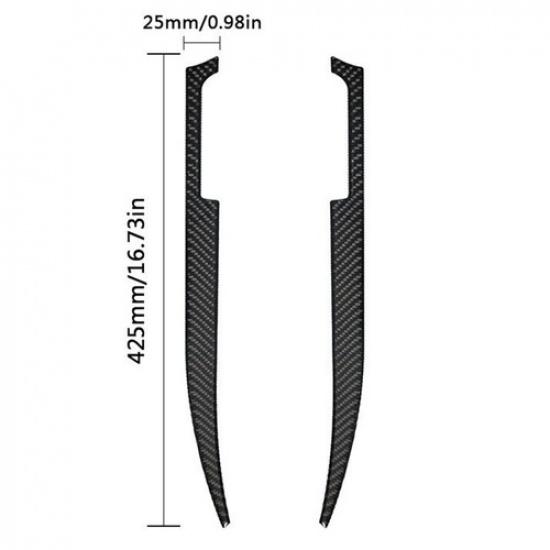 2 шт. Для 2008-13 Cadillac CTS Накладка на боковую часть центральной консоли салона из углеродного волокна