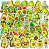 50 Cartoon Avocado Stickers Cute Avocado Stickers Fruit Personality Stickers