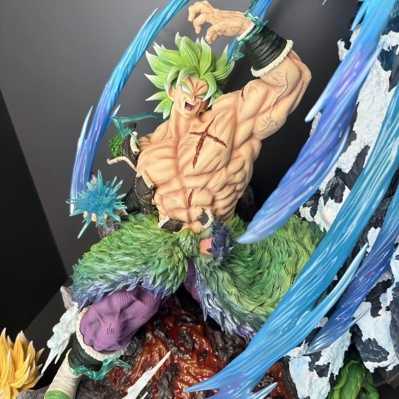 20cm Dragon Ball Z Anime Character Broly vs. Gogeta Collectible Toy Desktop Decoration Model PVC Statue Doll Ornaments