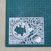 New Rectangle Forest Leaves Girl Night Metal Cutting Dies For DIY Greeting Card Craft Making
