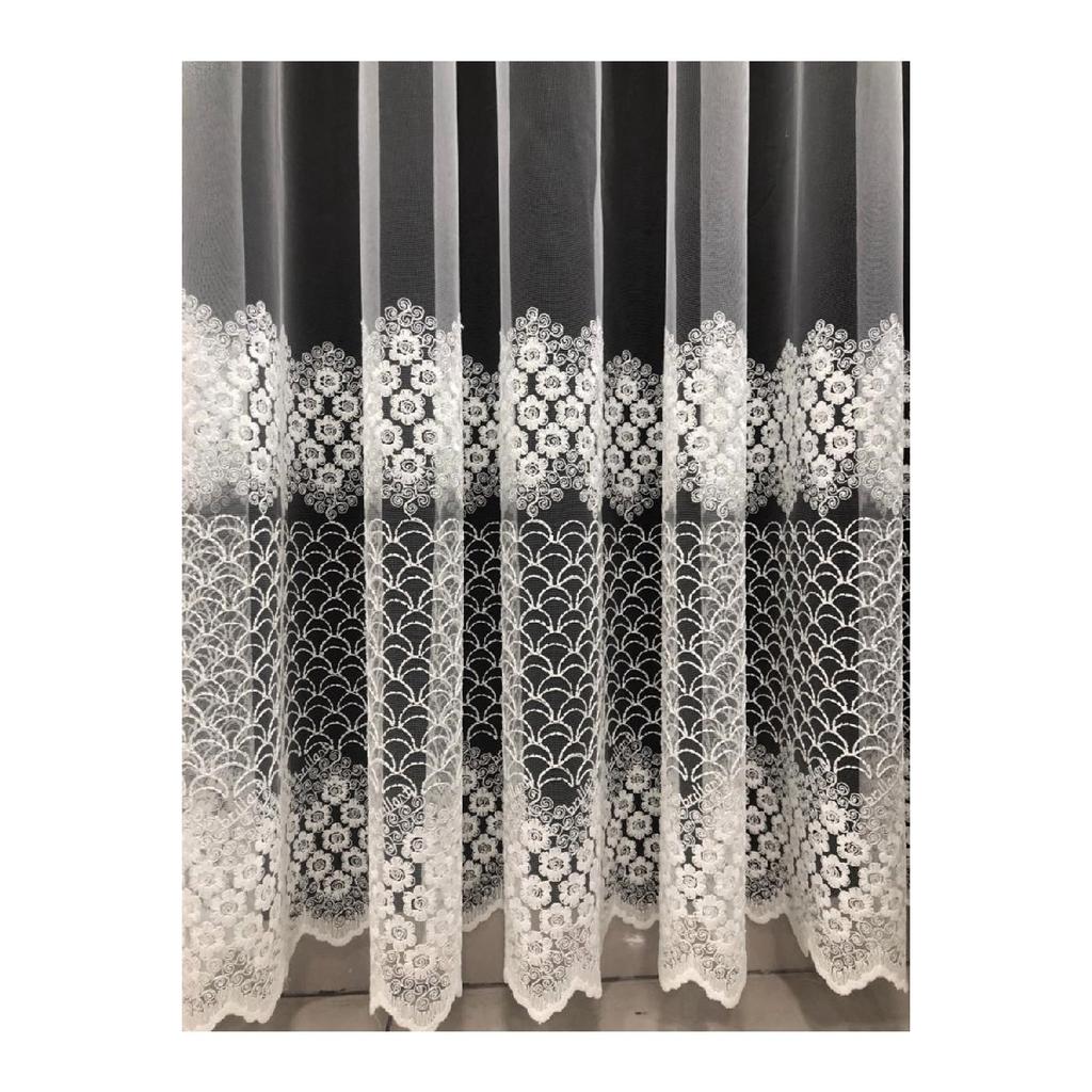 Обычная Тюль Занавес 1/3 Частая Батарея