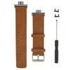 Leather Band Compatible for HUAWEI Watch FIT Replacement Watch Band Strap Bracelet WristbandsBrown