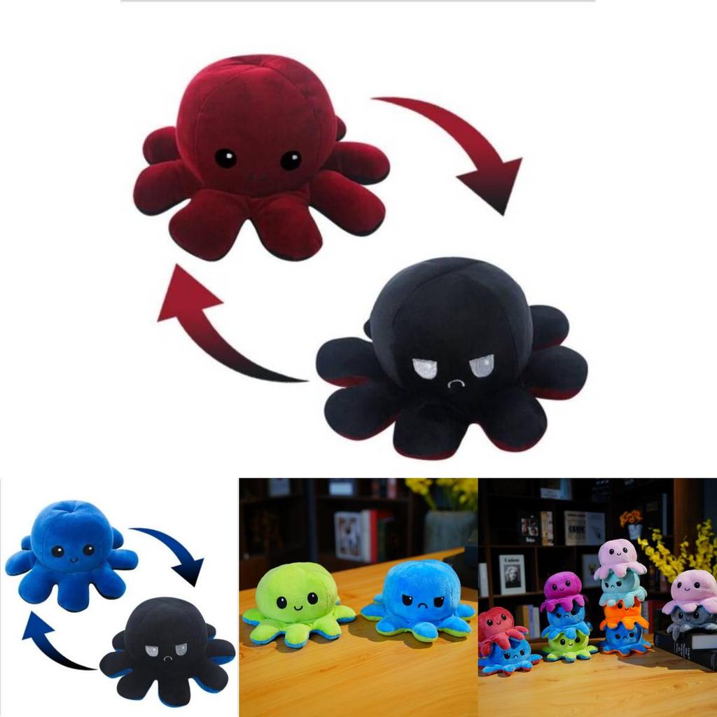 Adorable Octopus Plush Toy Short Plush Material Various Color Options