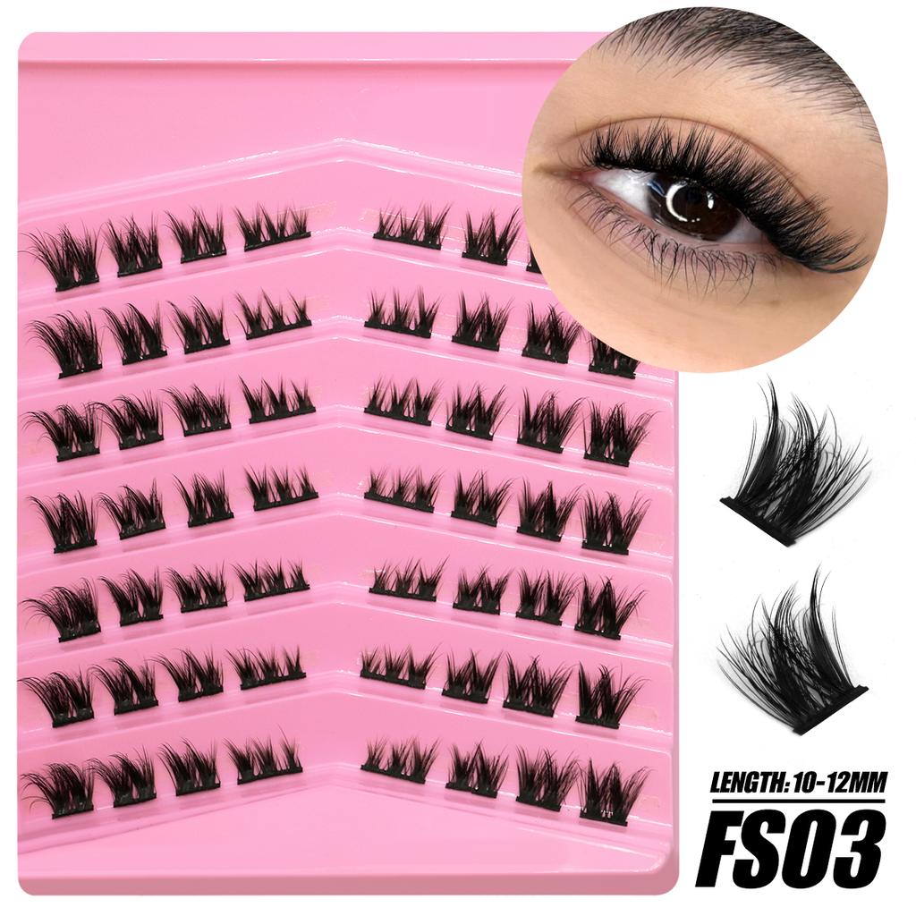Кластеры ресниц DIY Наращивание ресниц Индивидуальные кластеры ресниц Натуральный длинный объем Смешанный лоток Набор кластеров ресниц
