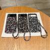 New Plated Flash Diamond Leopard Print Folding Phone Case With Bracelet for Samsung Galaxy Z Flip 6 5 4 3