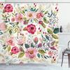 Винтажный садовый арт Уильяма Морриса, цветочная шторка для душа, тяжелая ткань, моющиеся шторки для ванной комнаты