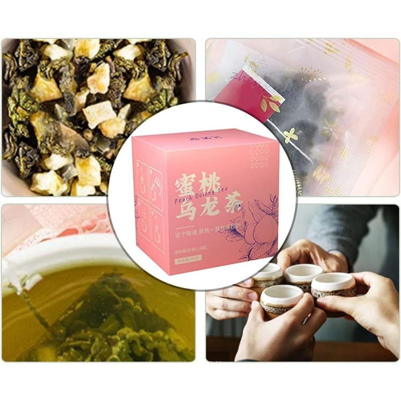 Чай Pfirsich Oolong 50г/1.8унц Weißer Pfirsich Früchteteebeutel Mit Fruchtigem