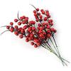 Artificial Red Berries, 10.24 Inch Artificial Berry Stems Holly Christmas Berries for Festival Holiday Crafts and Home Decor, Pack of 20