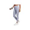 Adidas Essentials High-Intensity 7/8 Fitted Mid-Rise Fitness Leggings Women Bottoms Silver-Grey Violet IC8301