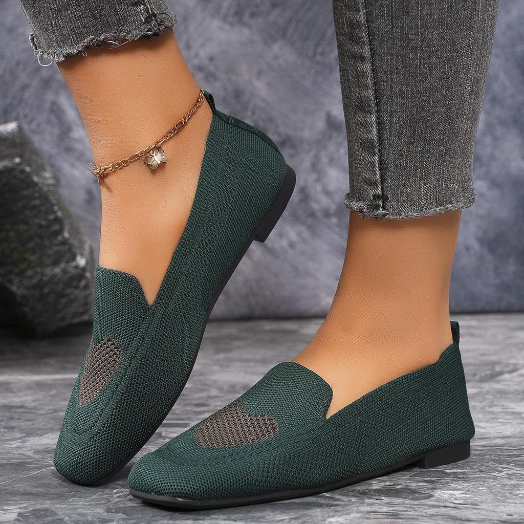 Fashion 2025 Women's Summer New Large Flat Comfortable Mesh Casual Shoes Fashion High Quality Le Fu Shoes Zapatos De Mujer