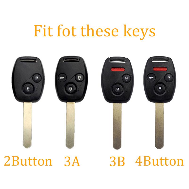 Для Honda Accord CRV Pilot Civic 2003 2007 2008 2009 2010 2011 2012 2013 Чехол для ключа автомобиля из ТПУ Крышка Корпус Брелок Держатель Сумка