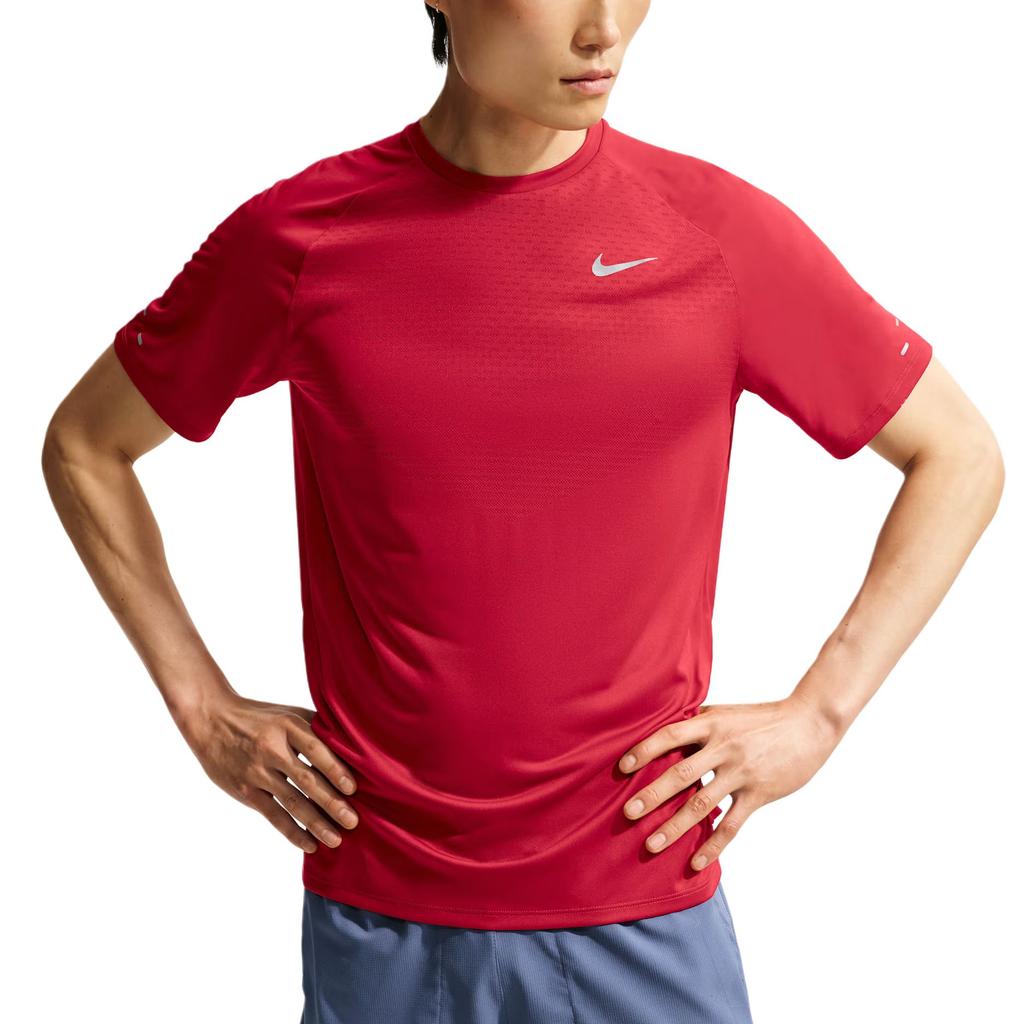 Nike Running T Shirts Men's Flame Red