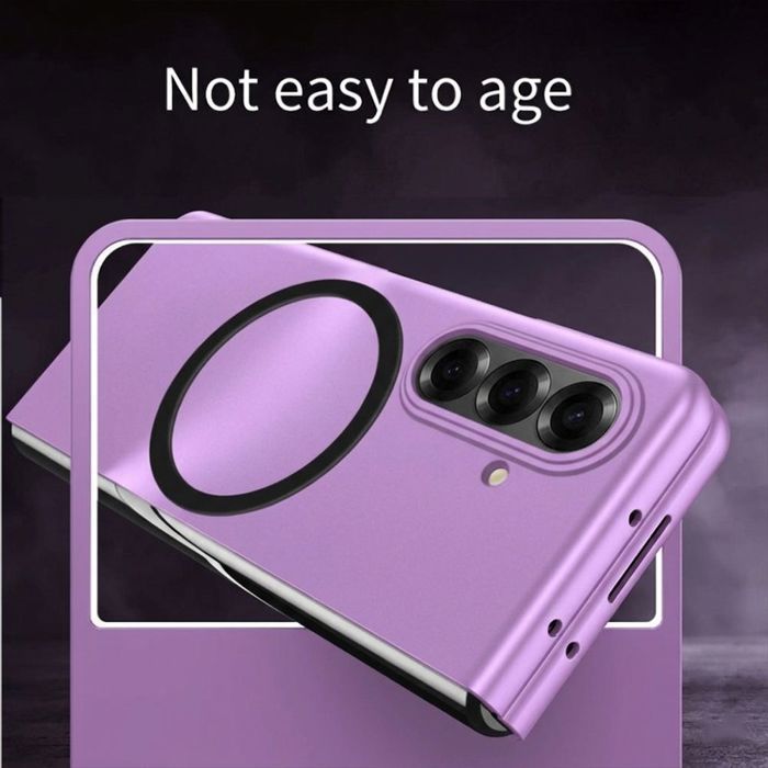 Coque pour Samsung Galaxy Z Fold 8 Ultra, Antichoc avec Cercle Magnétique - Violet - 2 Verres Trempés