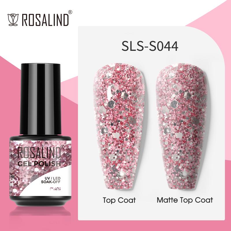 ROSALIND Гель-лак с блестками, полуперманентный гель-лак «кошачий глаз» для ногтей, замачиваемый УФ-гель-лак, гель-лак для дизайна ногтей