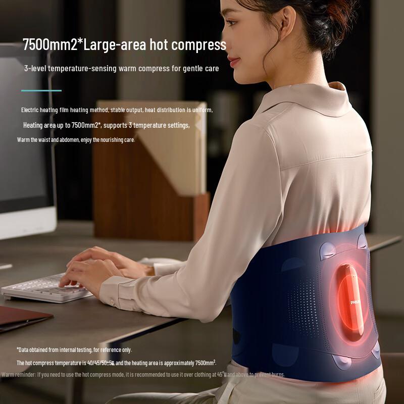 Philips Беспроводной массажер для талии с вибрацией PPM3209B, штекер CN (адаптер в комплекте)
