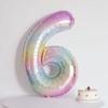 40 Inch Gradient Star Number Balloon Perfect for Party Decoration Photo Props Boys and Girls' Theme Birthday Parties New Year De