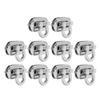 10PCS Bag Twist Lock Alloy Turn Lock Clasp Purse Closure Latches Handbag Fastener Silver Color