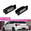 2X для Peugeot 106 207 307 308 406 407 508 для CITROEN C3 C4 C5 C6 C8 Автомобильная 18-светодиодная SMD лампа подсветки номерного знака 6000K