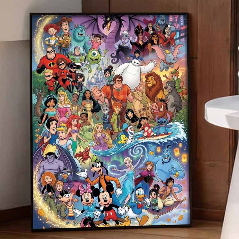 Disney Алмазная живопись полный набор 5D Персонажи алмазное искусство домашний декор креативное рукоделие