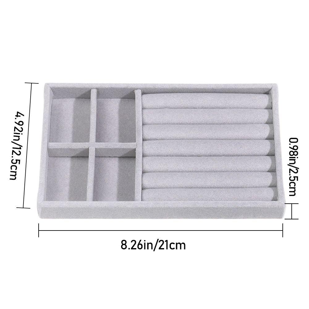 Jewelry Tray Case Bracelets Rings Storage Rotating Jewelry Box Earring Holder Jewelry Accessory