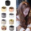 Punk Elastic Crystal Hair Ring Headband Hair Cuff Ponytail Holder
