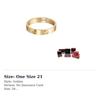 Cartier ЛЮБОВЬ 18-каратные золотые кольца Унисекс Золото B4085000