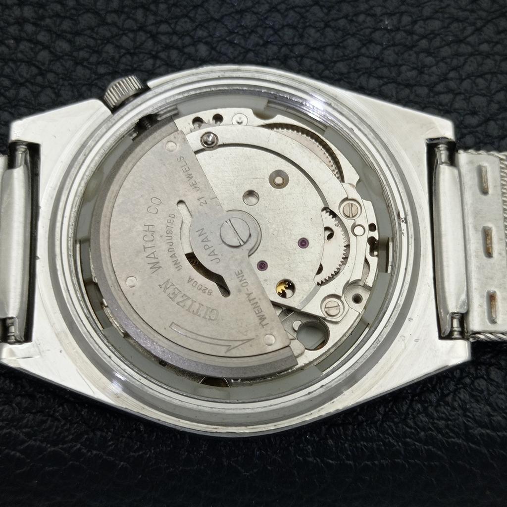 Citizen АВТОМАТИЧЕСКИЕ 8200 ВИНТАЖНЫЕ ЯПОНСКИЕ МУЖСКИЕ ЧАСЫ С СИНИМ ЦИФЕРБЛАТОМ a500258-2 R151b-a500258